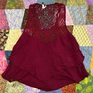 QUICK LIST! Lace tiered tank